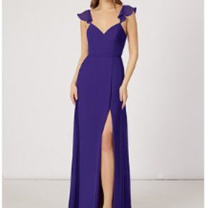 NWT AZAZIE Chiffon Dress (Purple)